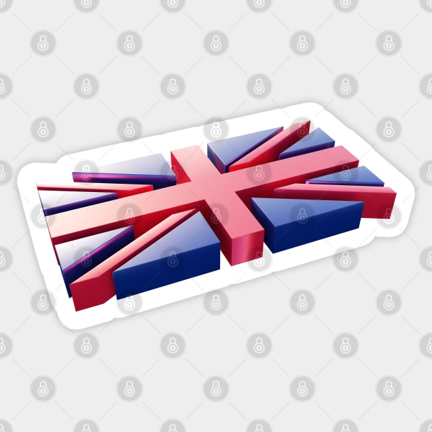 Union Jack British Flag Sticker by McNutt